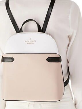 Kate Spade New York Saffiano Leather Colorblock Backpack
